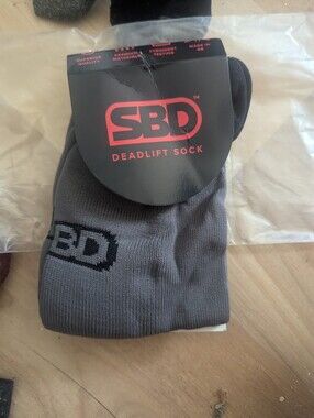 SBD Deadlift Socks in Gray — Small
